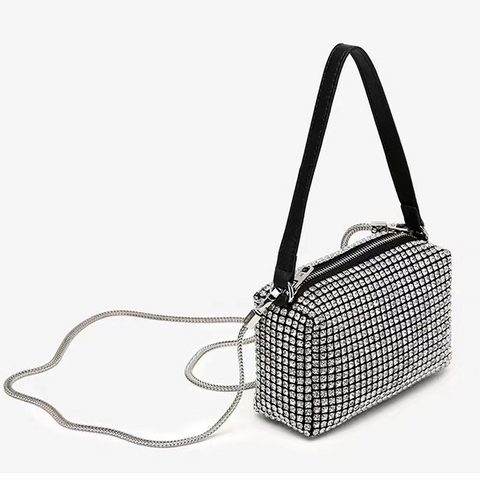 Bolsa Hobo de Ombro de Luxo Em Diamante 2022