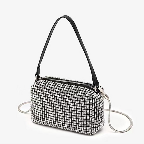 Bolsa Hobo de Ombro de Luxo Em Diamante 2022